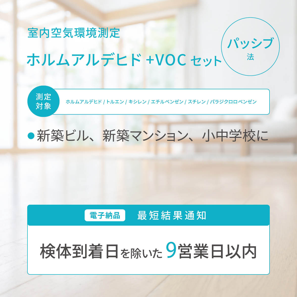 ホルムアルデヒド+VOCセット