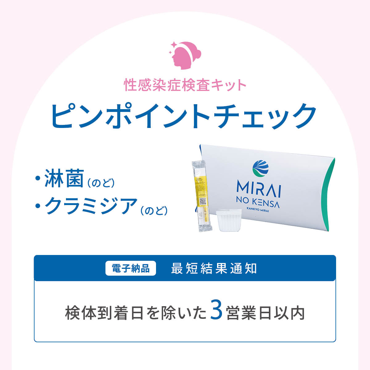 ピンポイントチェック　淋菌（のど）、クラミジア（のど）