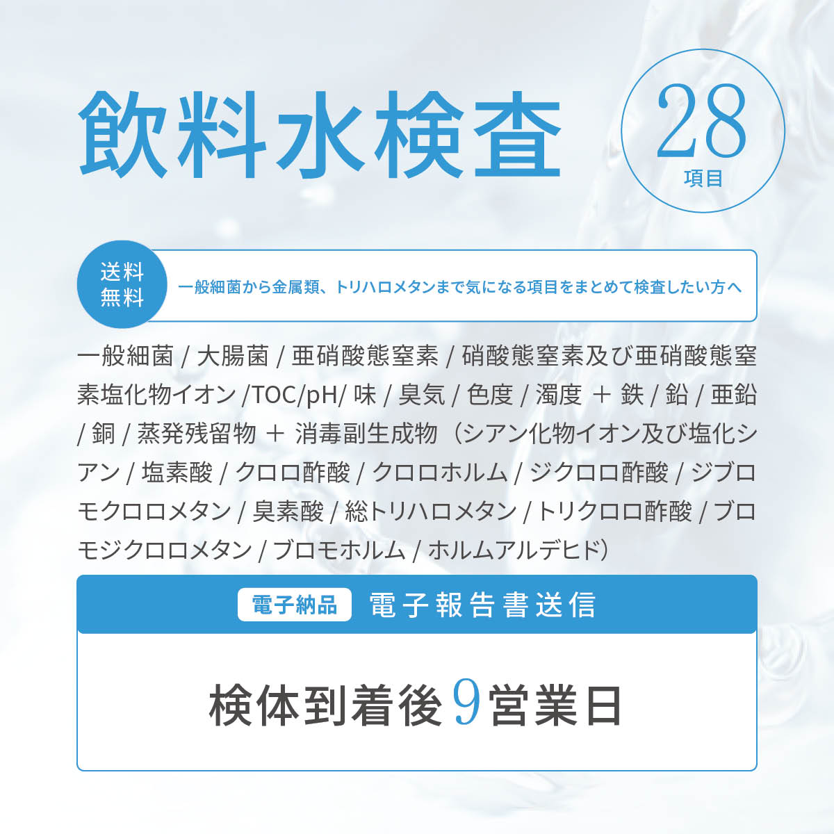 水質検査【28項目検査セット】