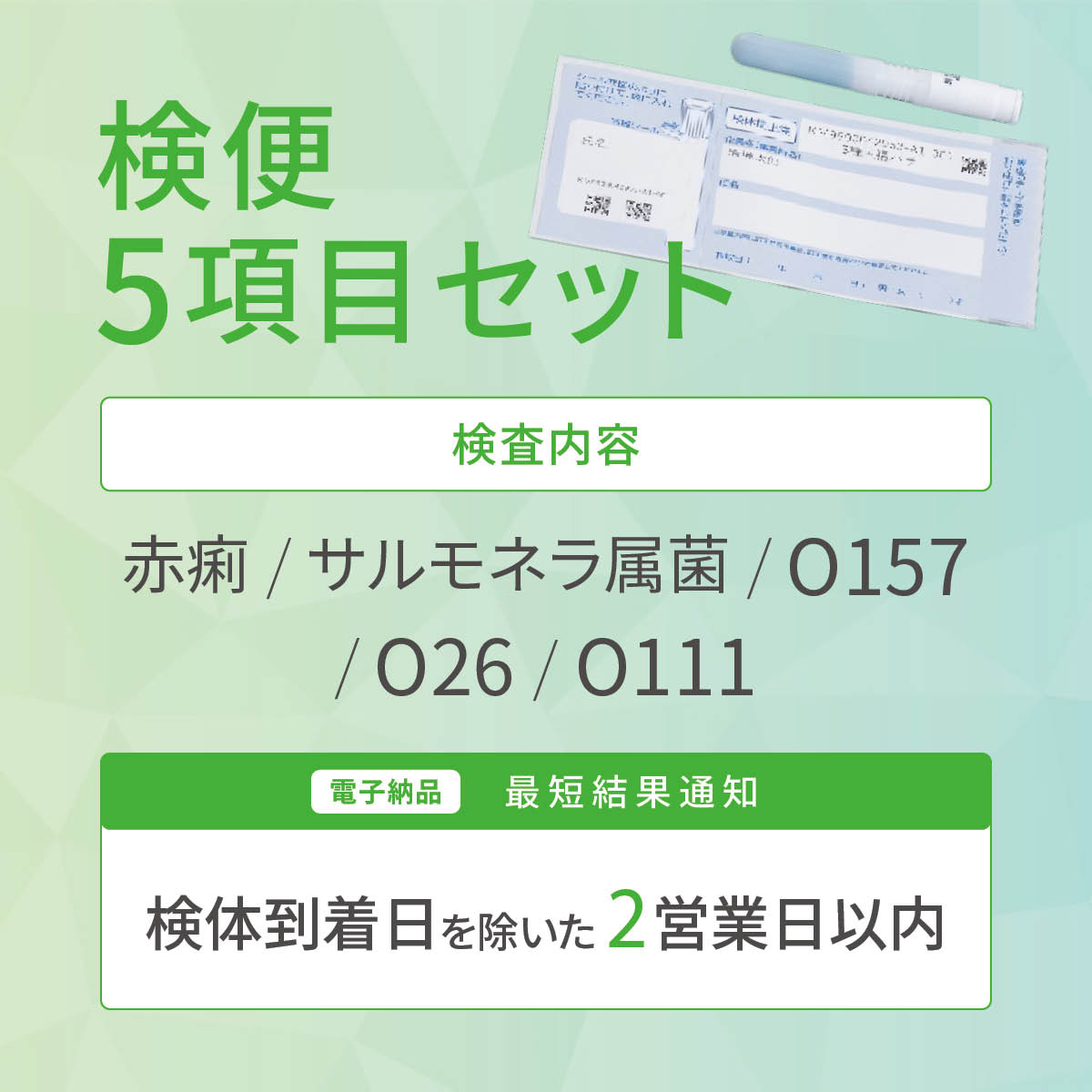 検便5項目セット（1~20名）