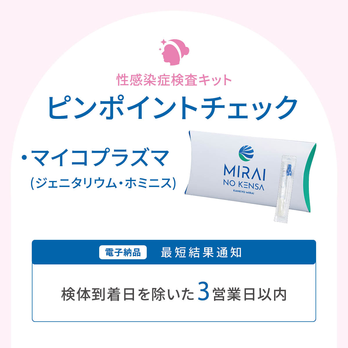 ピンポイントチェック　マイコプラズマ（ジェニタリウム、ホミニス）