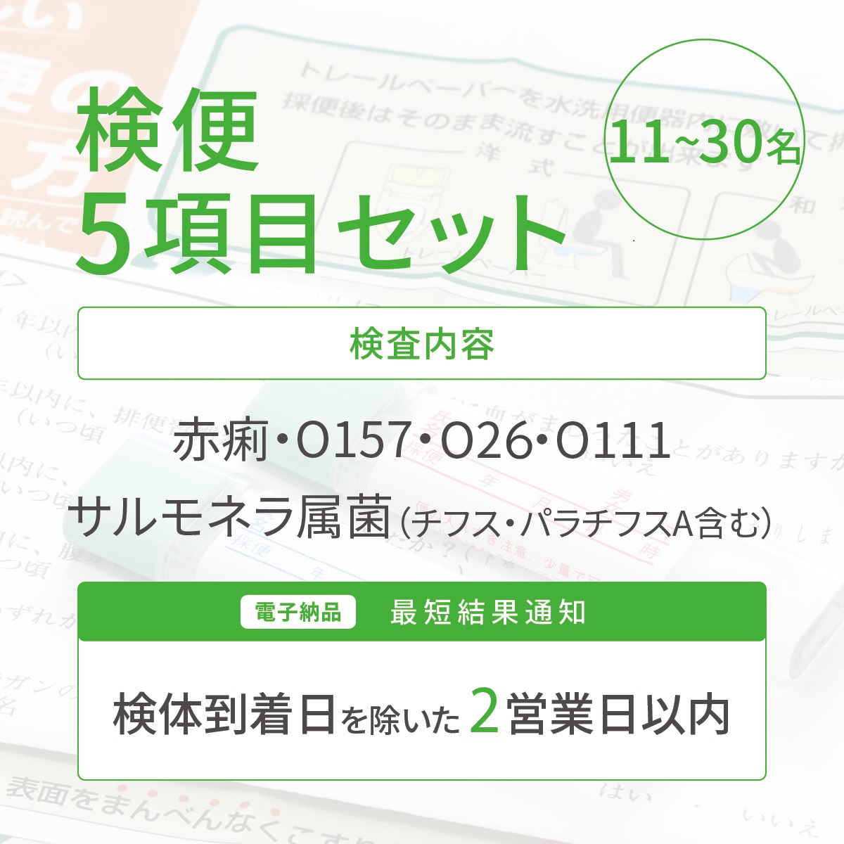 検便5項目セット（11～30名）